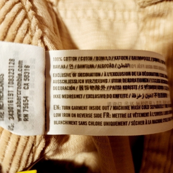 Hollister Ultra High Rise Tan Corduroy Mini Skirt Juniors Size 9 Full Zip Front - Picture 10 of 10